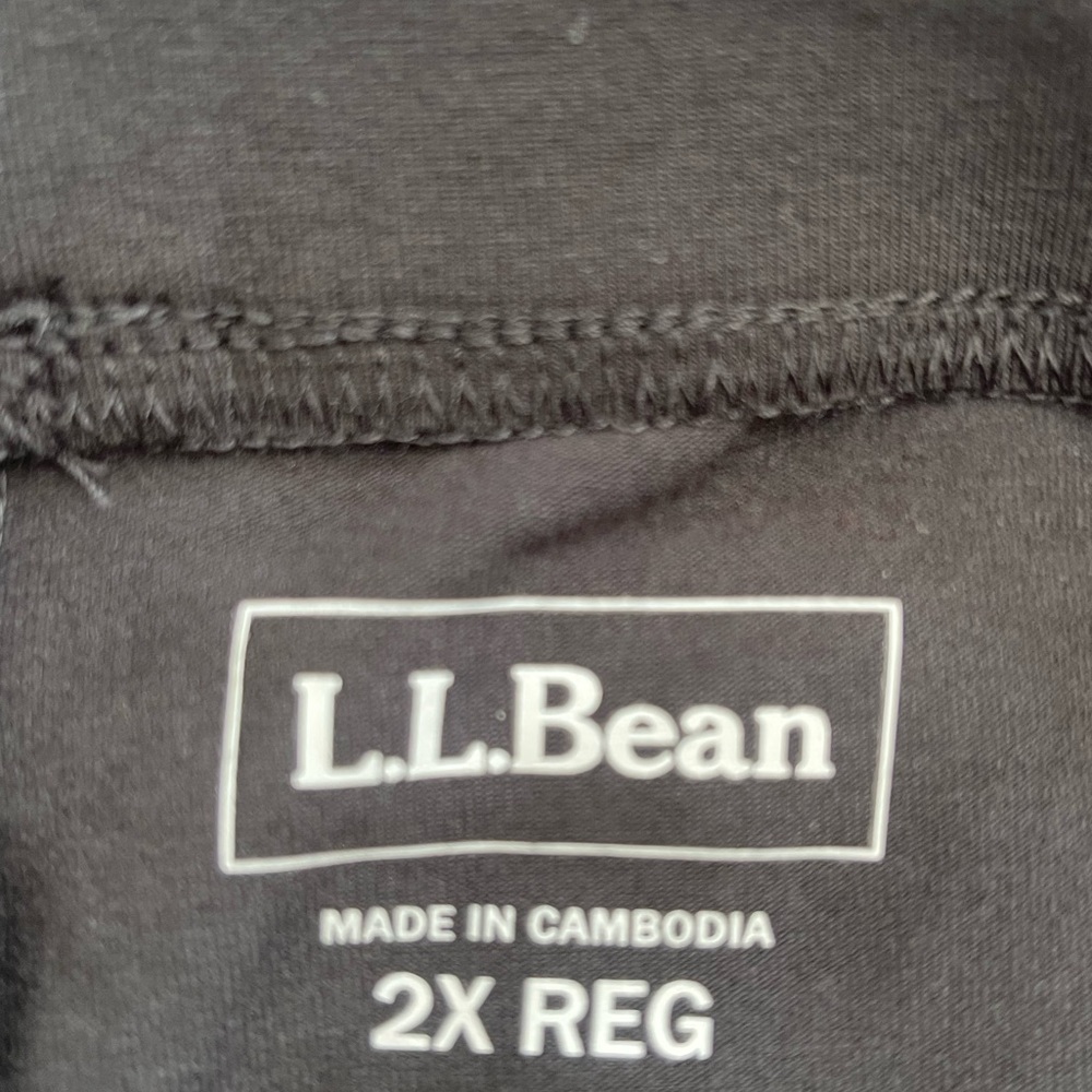 LL Bean Women’s Perfect Pants Straight Leg Black Size 2X Pull On Stretch NWT - Picture 7 of 8